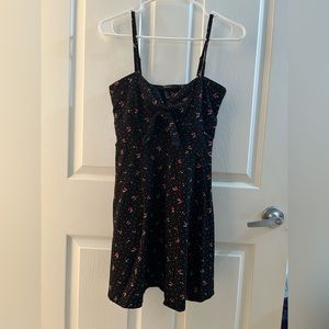 Forever 21 Black Dress with Cherries